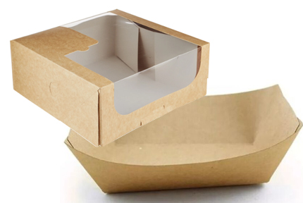 KRAFT DELI CONTAINERS & BOAT TRAY